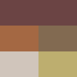 Warme tinten (rood, oranje, geel, bruin, beige)